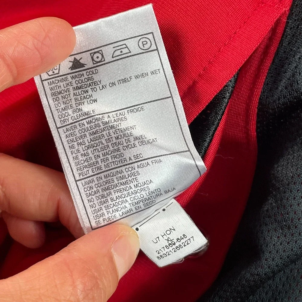 Nike Air Jordan 1985 Flight Club All Over Print Reversible Jacket Men XL Red AOP